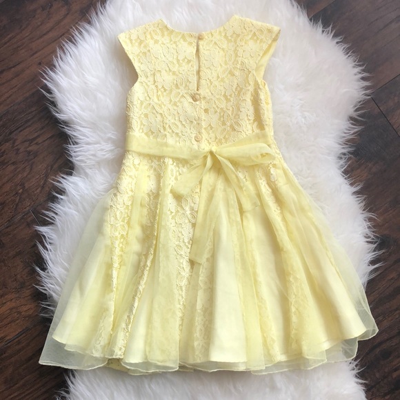 Girls’ Yellow Special Occasion Dress - Picture 2 of 5